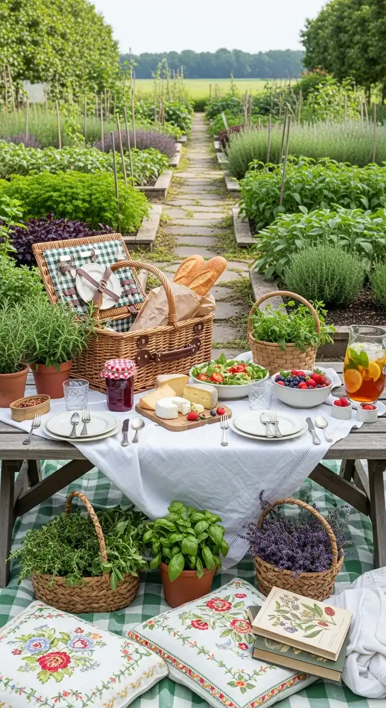 23 Easy Picnic Party Ideas to Try Now 23 19. Herb Garden Picnic