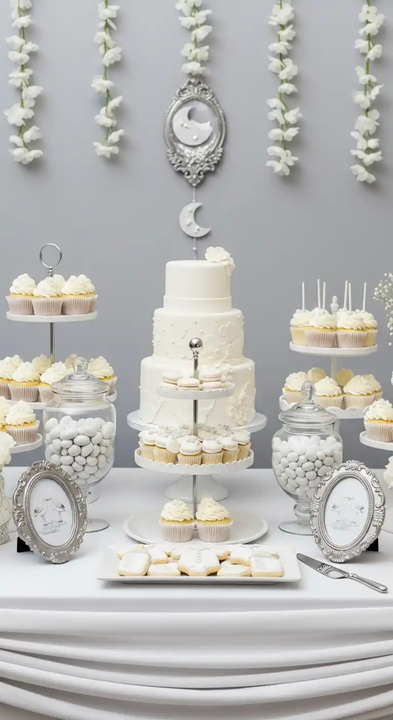 23 Elegant Neutral Baby Shower Ideas for a Perfect Day 23 19. Monochrome Elegance