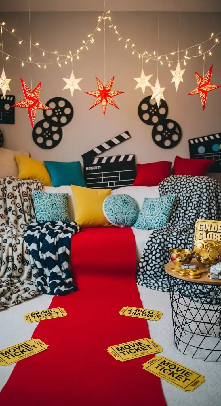 25 Simple + Stylish Movie Night Party Ideas 6 2. Animated Movie Extravaganza