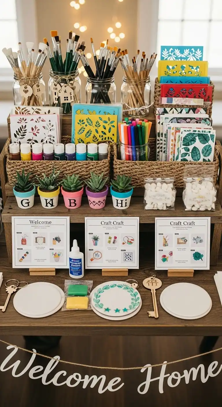 Housewarming Party Ideas: 19 Creative Ways to Celebrate 6 2. DIY Craft Station Theme