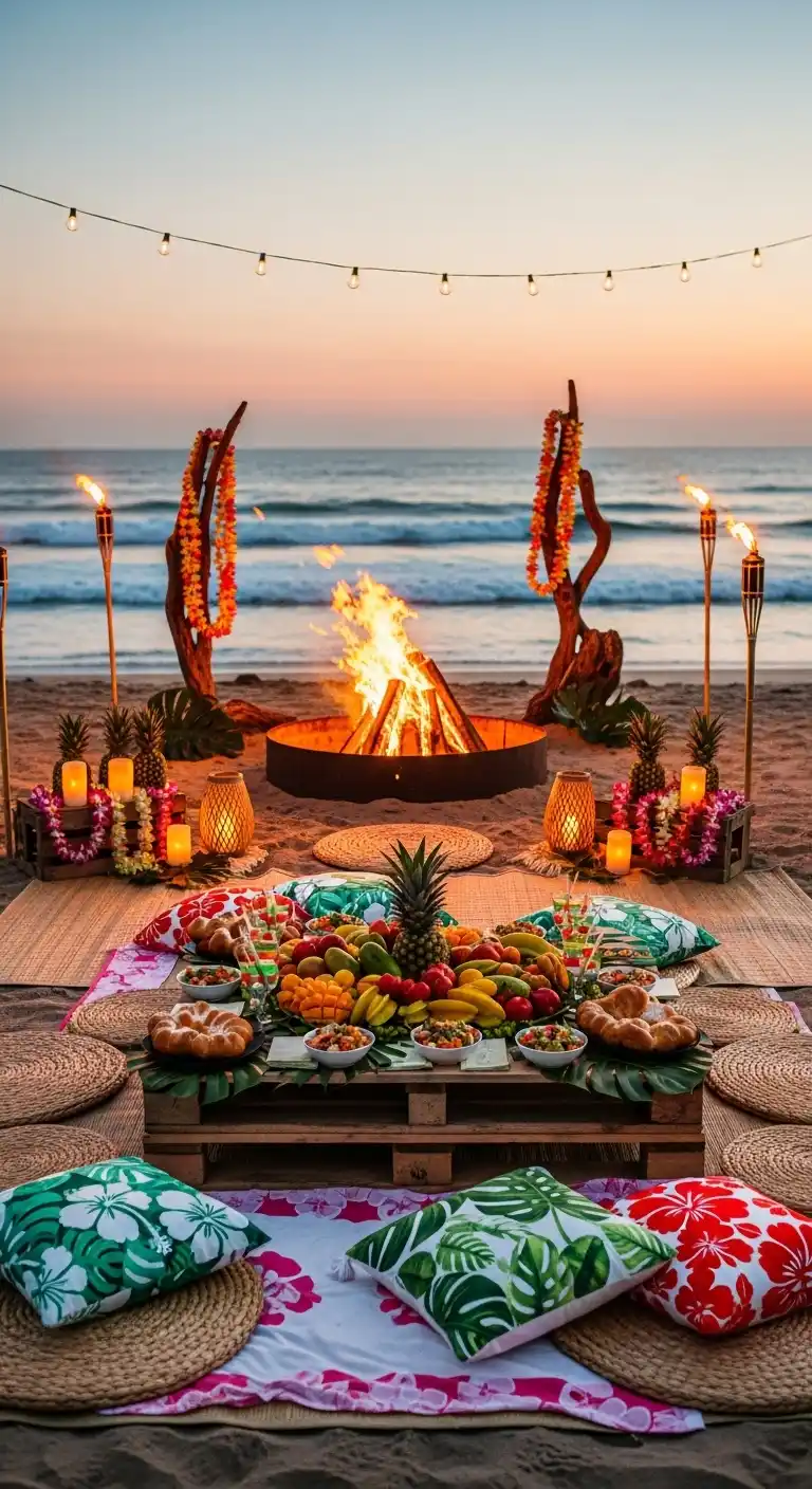 Hawaiian Birthday Party Ideas for Adults: 25 Fun Themes 6 2. Hawaiian Beach Bonfire Gathering