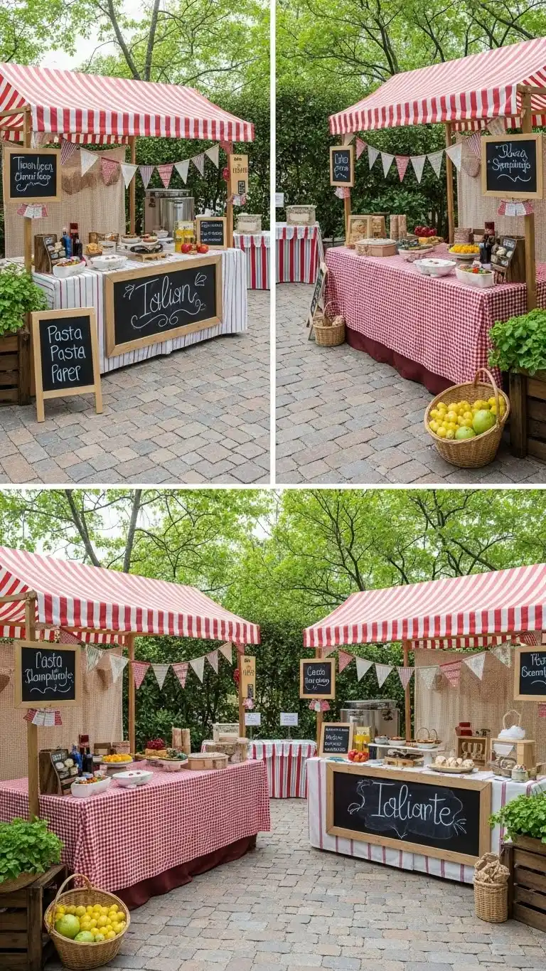 Italian Party Ideas: 19 Ways to Celebrate in Style 6 2. Italian Street Market Theme