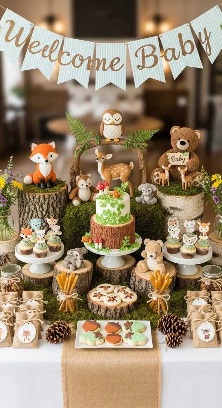 Boy Baby Shower Themes: 21 Unique Ways to Throw a Party 6 2. Woodland Forest Friends Theme