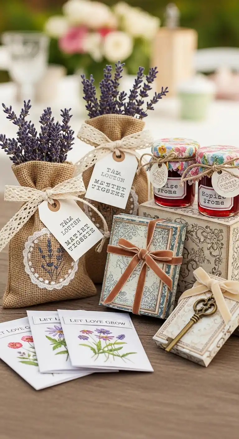 21 Vintage Wedding Ideas for a Classic Celebration 24 20. Retro Handmade Wedding Favors