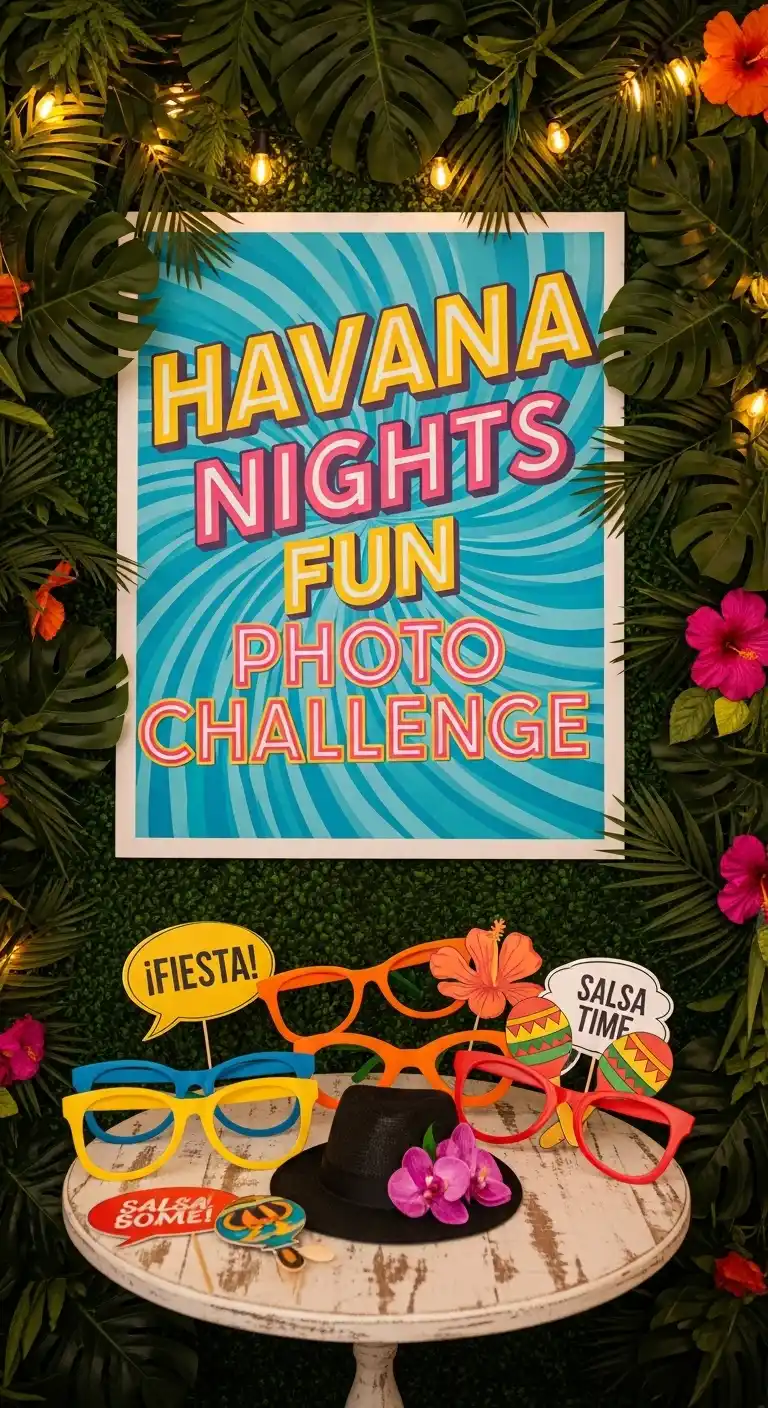 21 Inspiring Havana Nights Party Ideas You’ll Adore 25 21. Fun Photo Challenge for Guests
