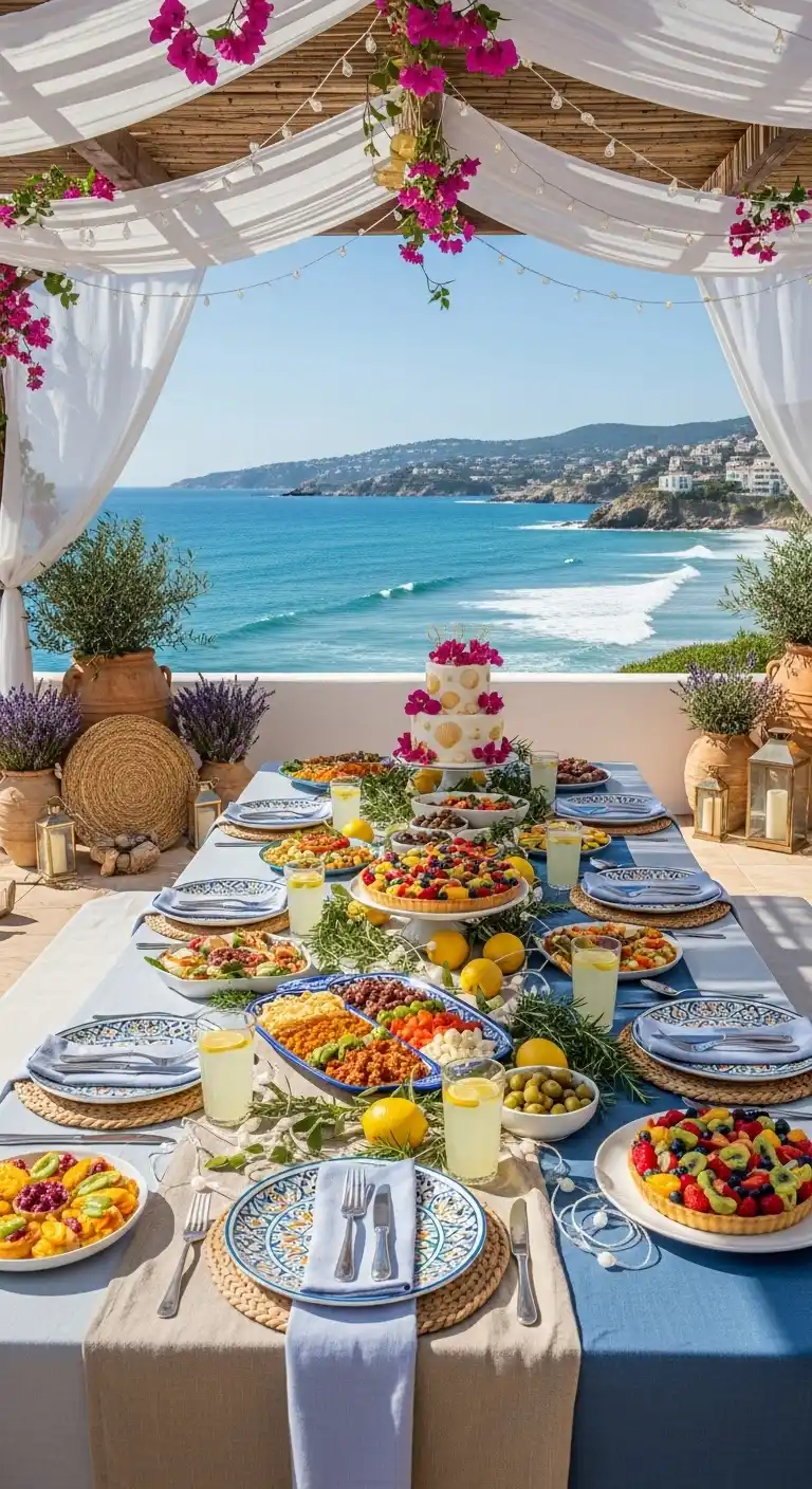 23 Unique Birthday Party Themes for Women You’ll Adore 25 21. Mediterranean Coastal Theme