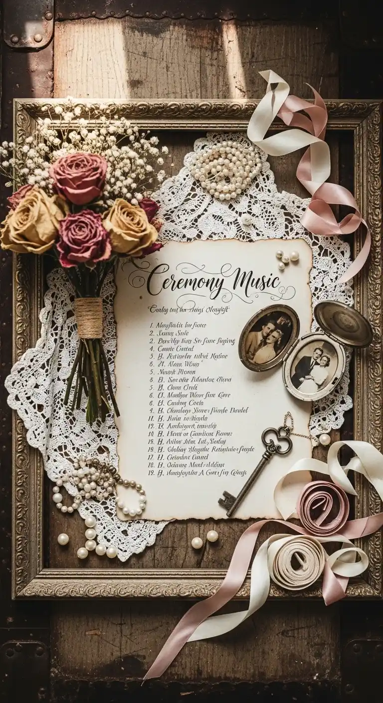 21 Vintage Wedding Ideas for a Classic Celebration 25 21. Nostalgic Ceremony Music Playlist