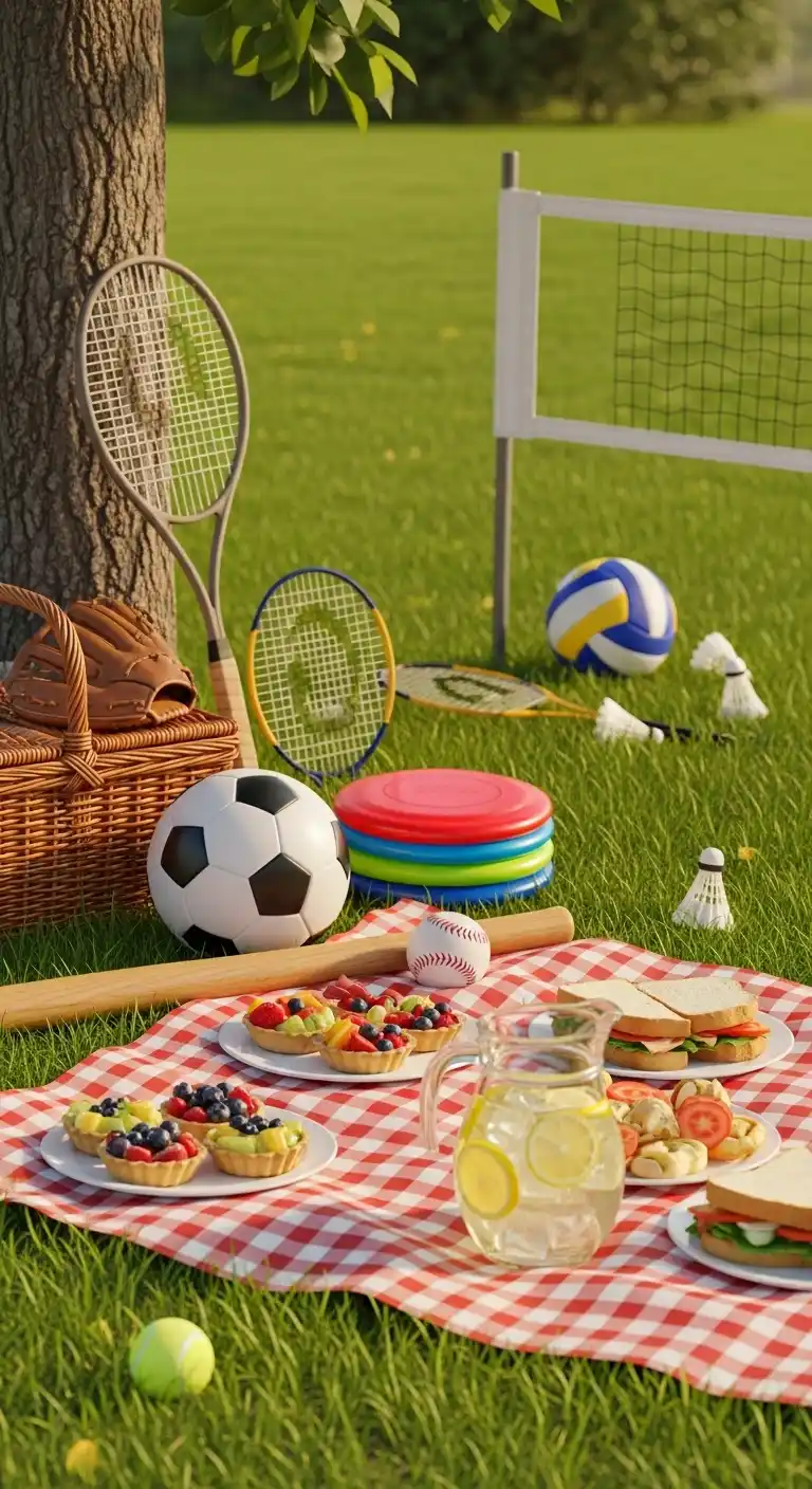23 Easy Picnic Party Ideas to Try Now 25 21. Sports and Picnic Combo