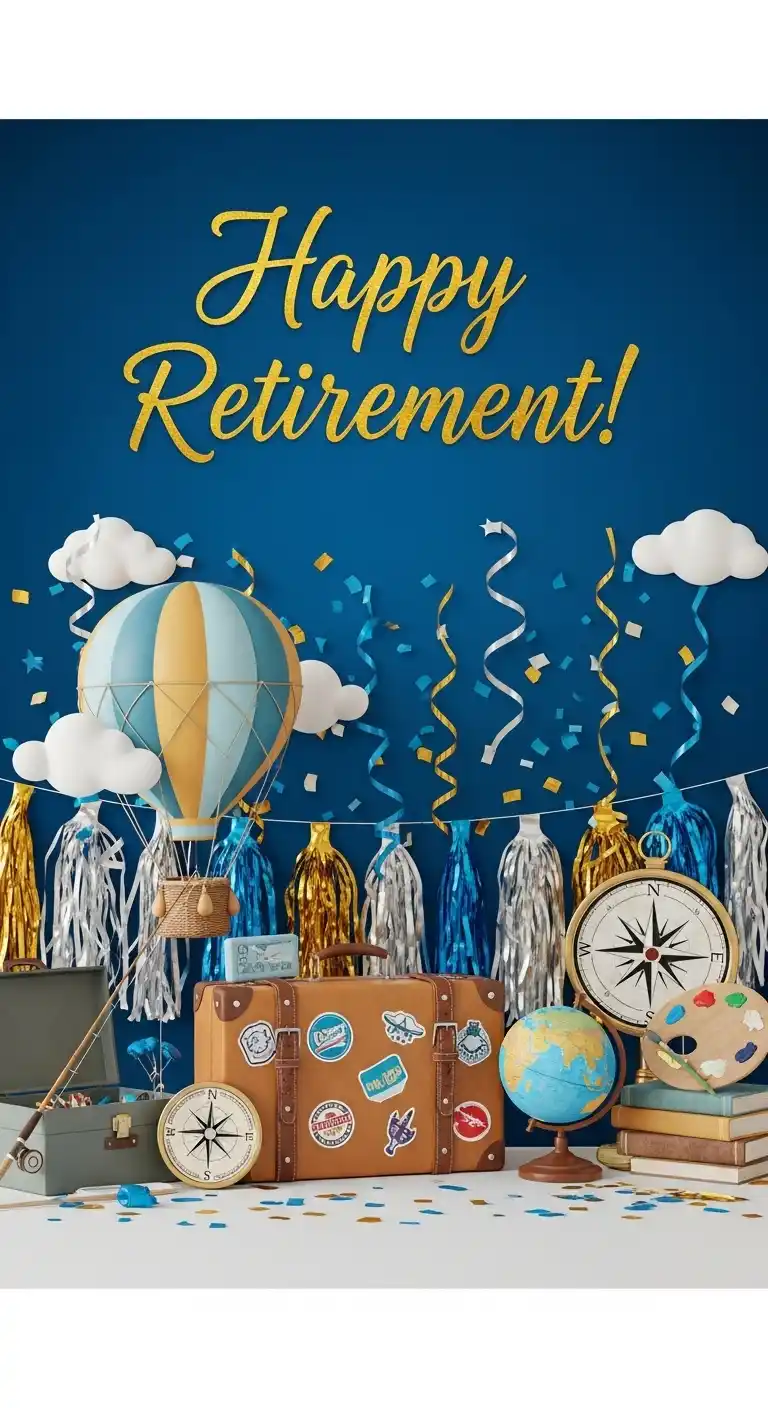 Retirement Party Decorations: 21 Stylish Ideas to Try 25 21. Themed Backdrop for the Main Celebration Area