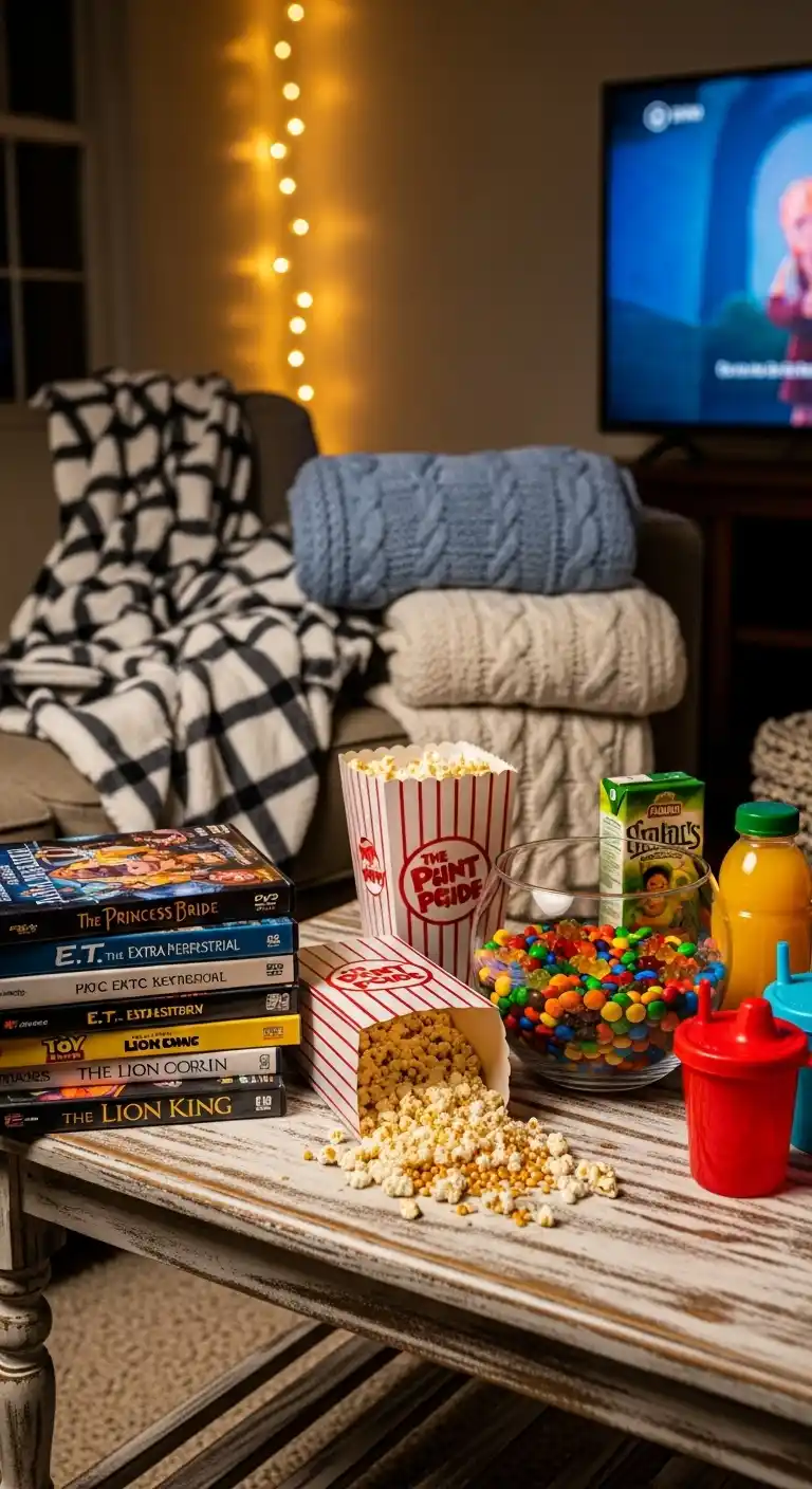 25 Simple + Stylish Movie Night Party Ideas 26 22. Animated Family Favorites