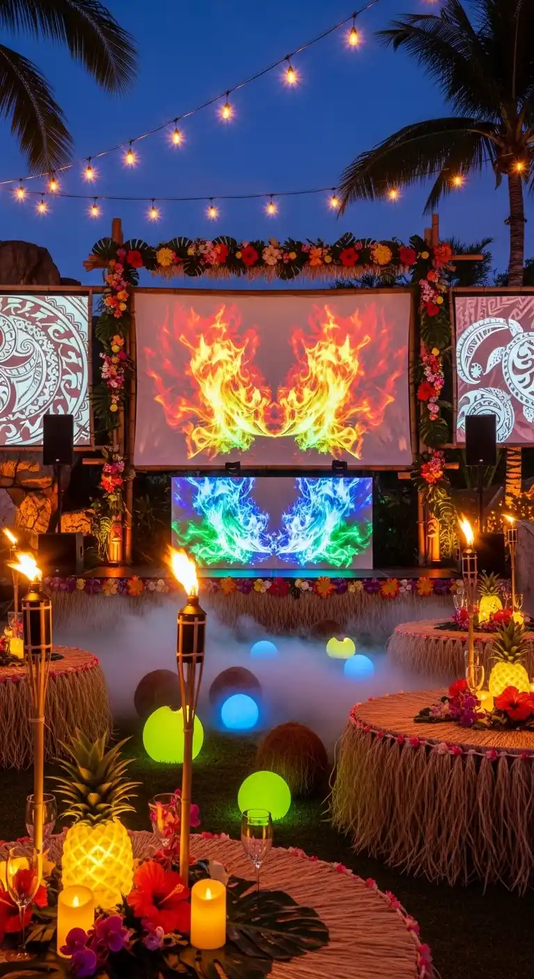 Hawaiian Birthday Party Ideas for Adults: 25 Fun Themes 28 24. Polynesian-Inspired Fireless Light Show