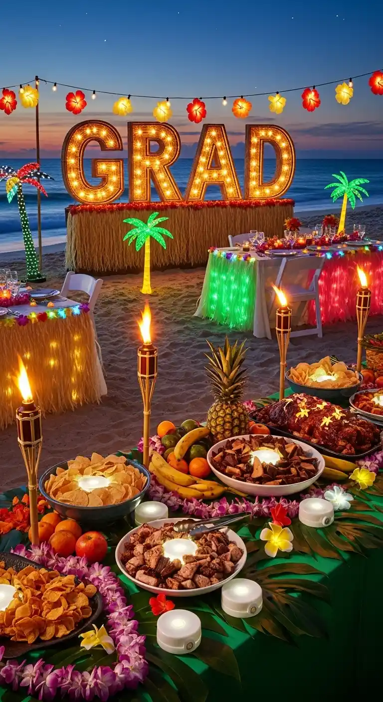 25 Hawaiian Graduation Party Ideas for a Fun Celebration 29 25. Fire-Free Light Experience