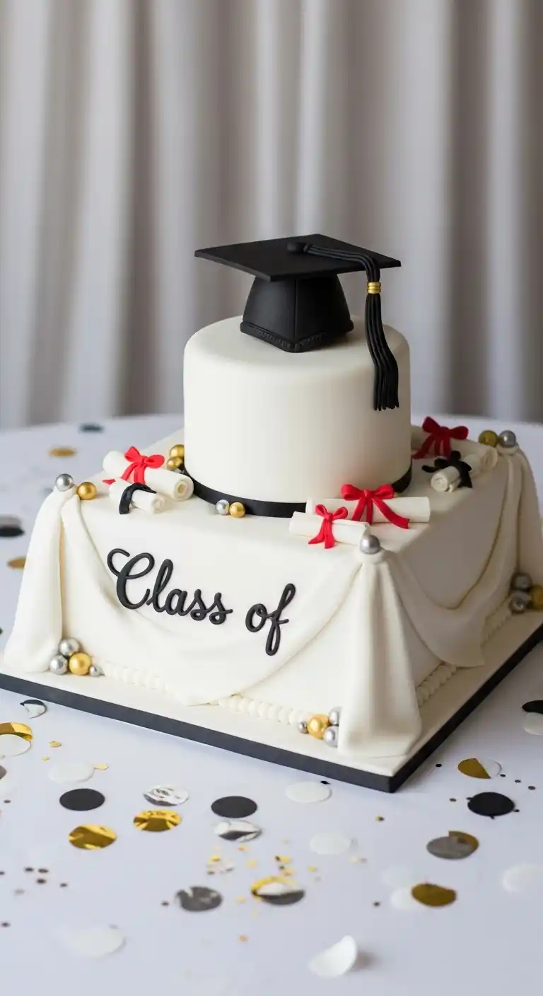 Graduation Cake Ideas: 27 Sweet & Stylish Picks 30 26. “Class of” Graduation Cake