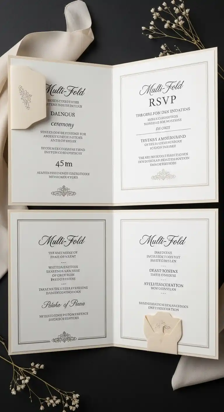 27 Stunning Traditional Wedding Invitations for Any Theme 30 26. Multi-Fold Invitations