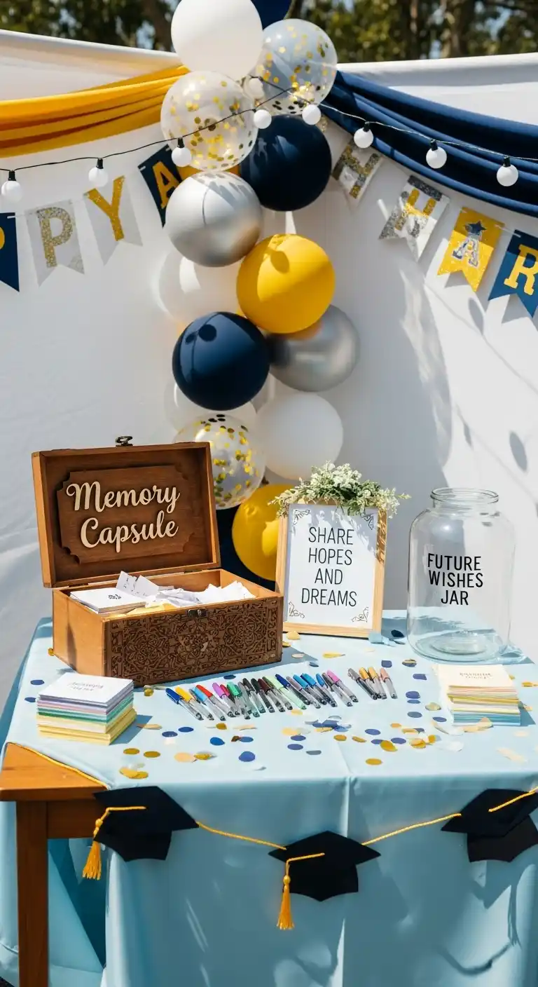 Throw a Memorable Graduation Party: 23 Fun Ideas 7 3. Build a Memory Capsule Corner