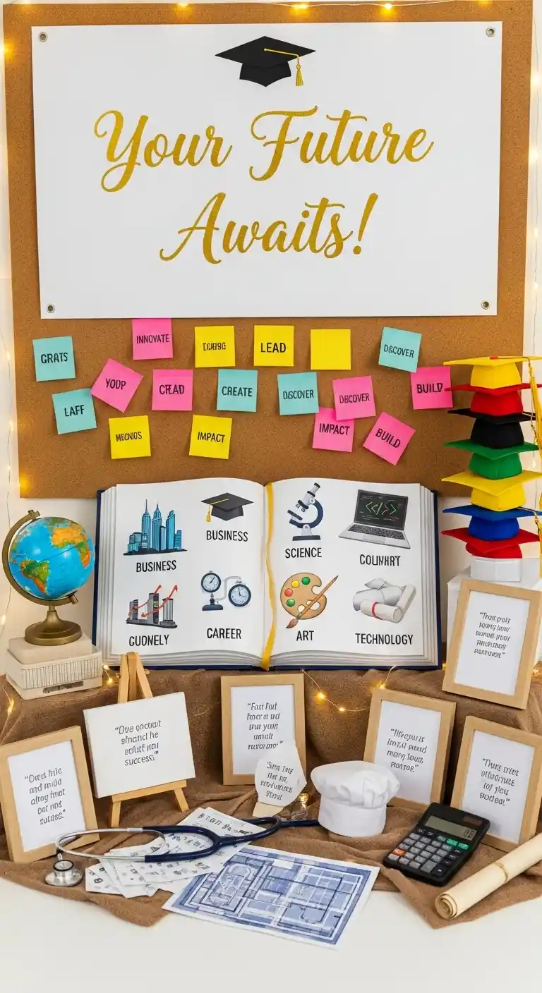 College Graduation Party Ideas: 23 Fun Ways to Celebrate 7 3. Career-Focused Inspiration Corner