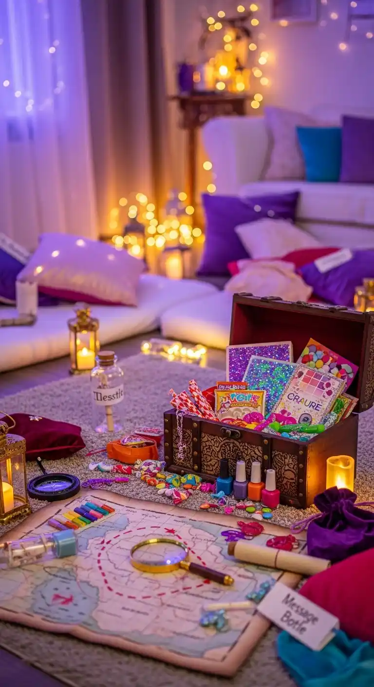17 Easy Girls Sleepover Party Ideas for a Memorable Night 7 3. Indoor Treasure Hunt Adventure