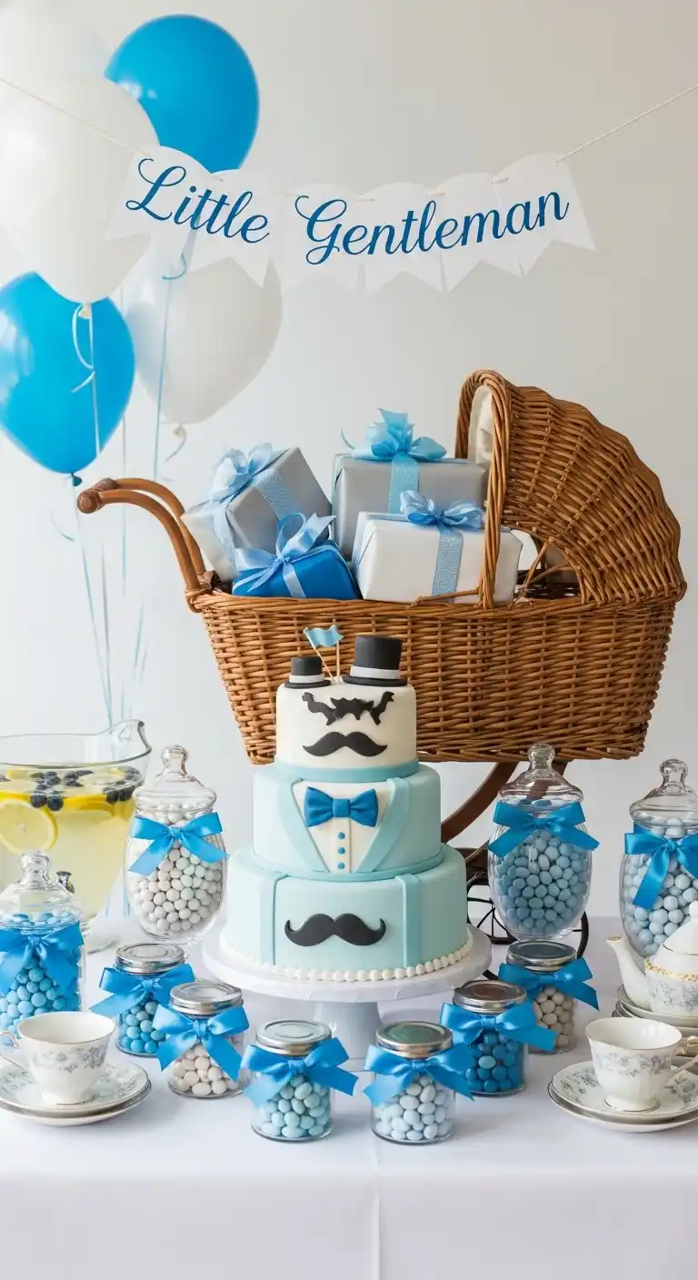 Boy Baby Shower Themes: 21 Unique Ways to Throw a Party 7 3. Little Gentleman Theme