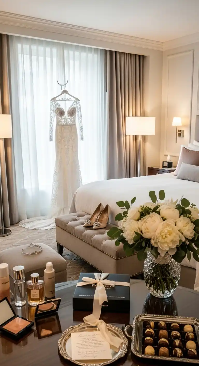 Extravagant Wedding Ideas: 25 Luxe & Stunning Inspirations 7 3. Luxury Bridal Suite Reveal Moments