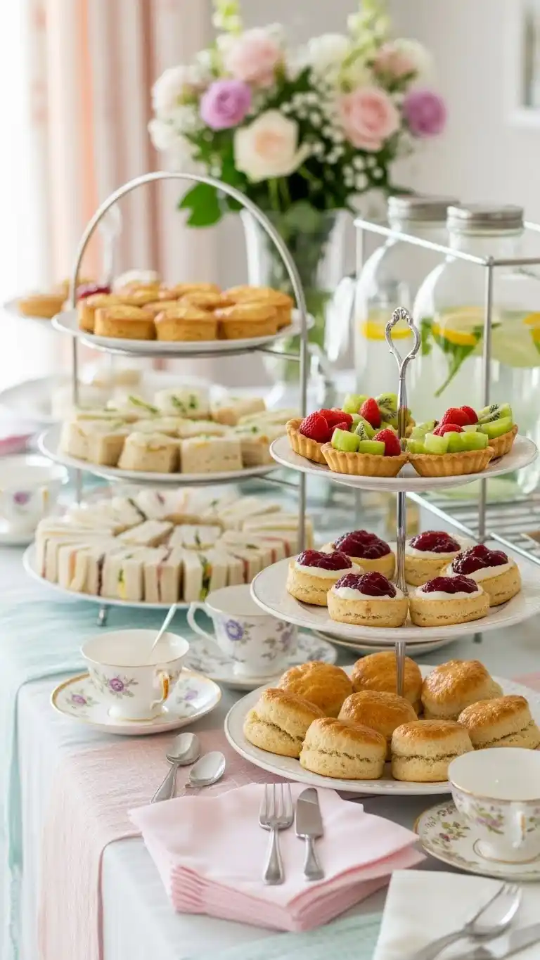 Bridgerton Party Ideas: 21 Elegant Themes and Decor Tips 7 3. Offer Regency-Inspired Afternoon Tea Treats