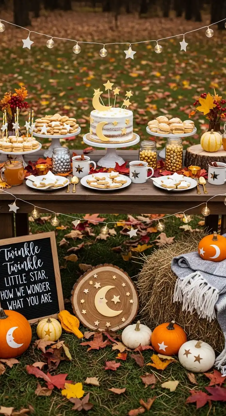 Fall Baby Shower Ideas for a Warm & Stylish Celebration 7 3. Twinkle Twinkle Little Star Baby Shower