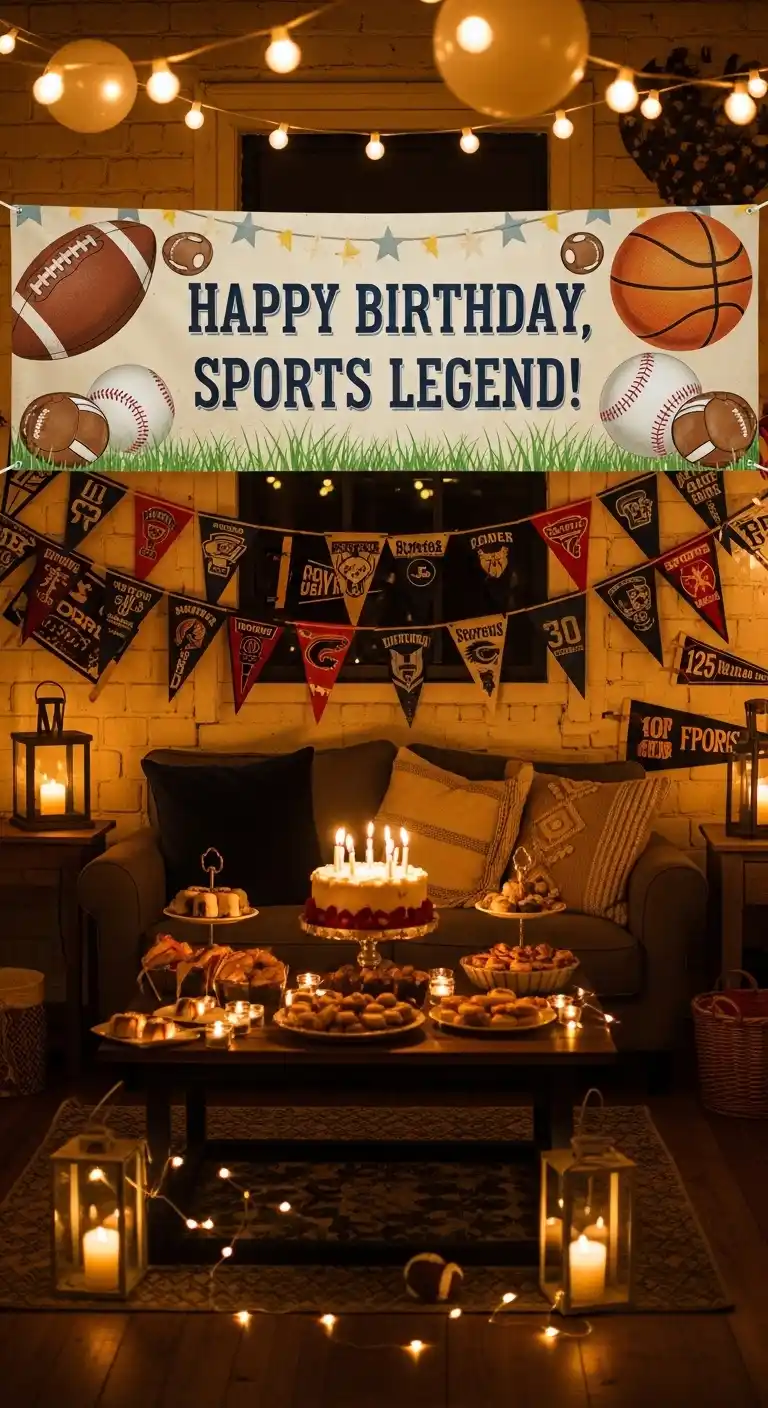 Birthday Party Themes for Men: 19 Fun Ideas 8 4. Classic Sports Fan Celebration