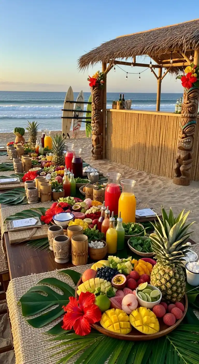 Hawaiian Birthday Party Ideas for Adults: 25 Fun Themes 8 4. Tiki-Themed Mocktail Mixology Class