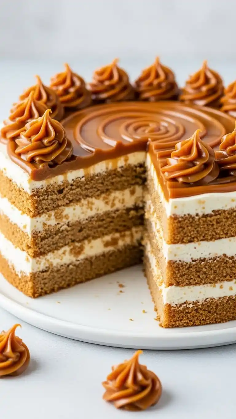 Fathers Day Cake Ideas: 21 Treats Dad Will Love 9 5. Caramel Crunch Cake with Soft, Sweet Layers