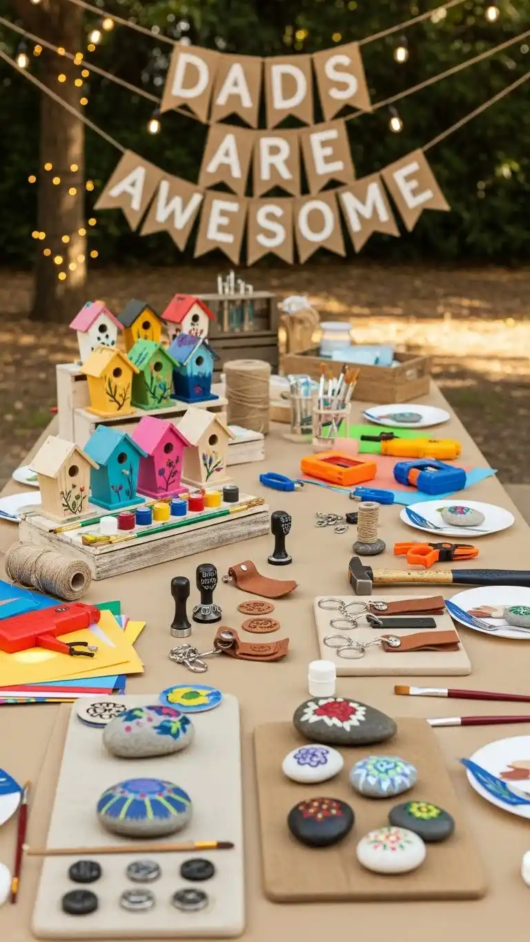 19 Fathers Day Party Themes for a Memorable Day 9 5. DIY Crafting and Hands-On Project Theme