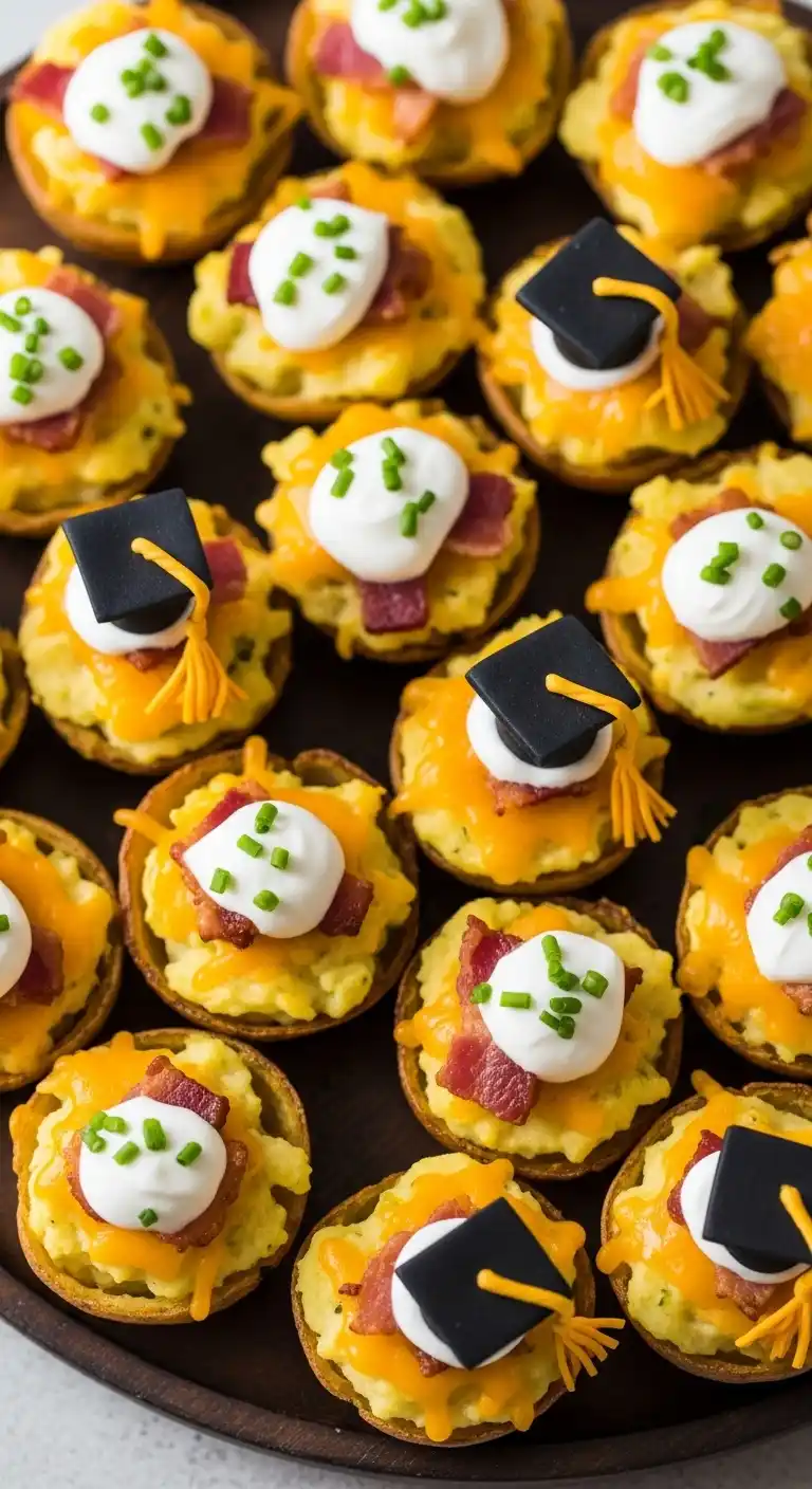 25 Creative Graduation Party Food Ideas to Impress 9 5. Loaded Baked Potato Bites