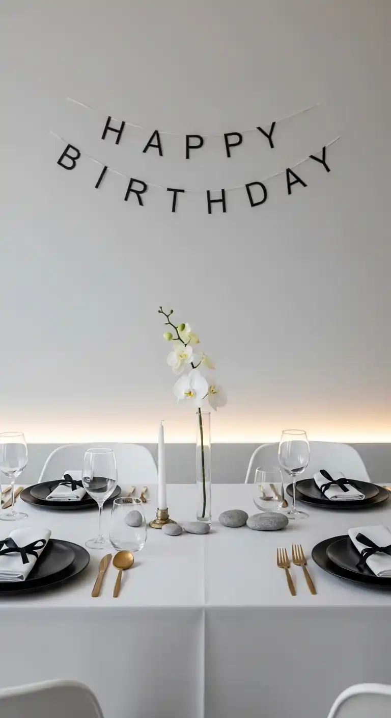 Adult Birthday Party Themes: 17 Fun Ideas to Try 9 5. Minimalist Aesthetic Birthday Theme