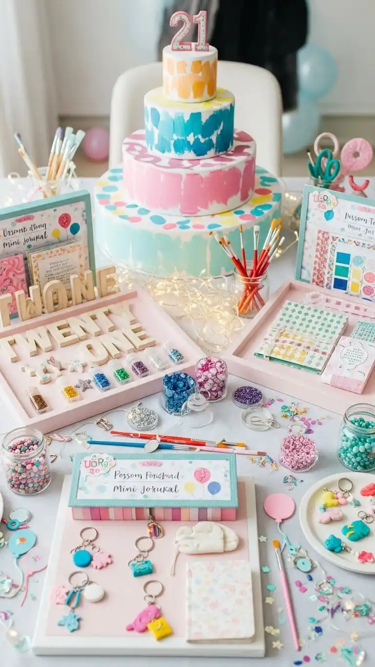 17 Creative 21st Birthday Party Ideas to Wow Your Guests 10 6. Creative DIY Craft Party for Artistic Guests