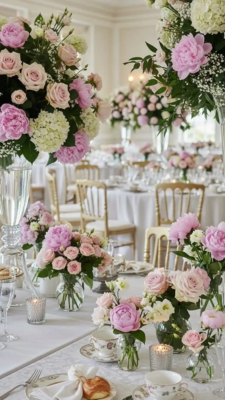 Bridgerton Party Ideas: 21 Elegant Themes and Decor Tips 10 6. Decorate With Abundant Fresh Florals