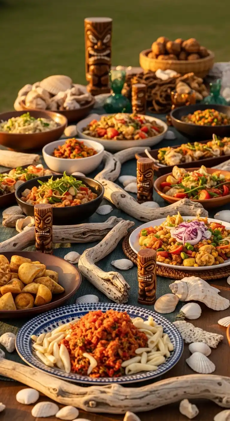 Hawaiian Birthday Party Ideas for Adults: 25 Fun Themes 10 6. Lūʻau Feast with Island-Inspired Dishes