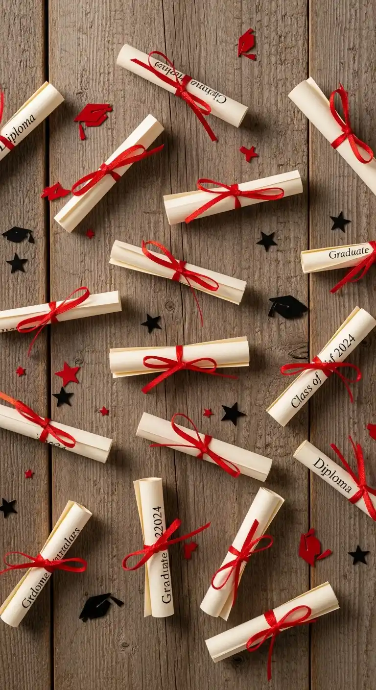 21 DIY Graduation Party Favors That Wow Your Guests 10 6. Mini Diploma Scrolls