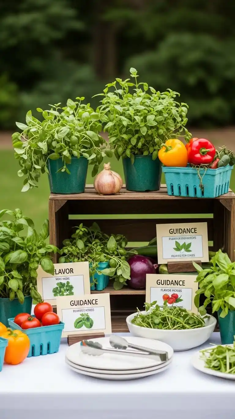 17 Fun Backyard BBQ Party Ideas for a Memorable Day 11 7. Backyard BBQ Party Ideas With a Garden-to-Grill Ingredient Corner