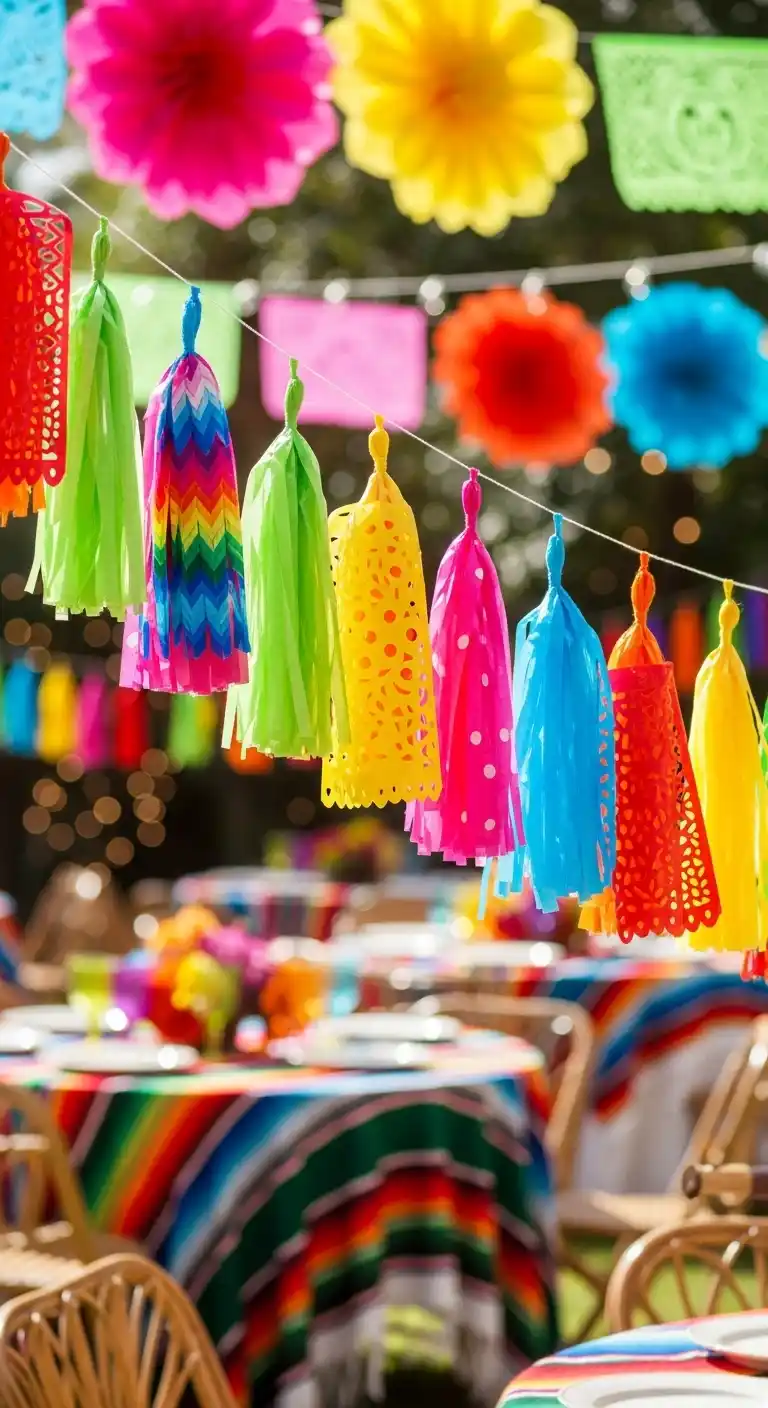 Fiesta Party Decorations: 19 Bright Ideas for a Vibrant Bash 11 7. Decorative Tassels