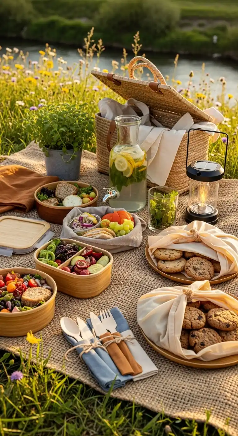 23 Easy Picnic Party Ideas to Try Now 11 7. Eco-Friendly Picnic