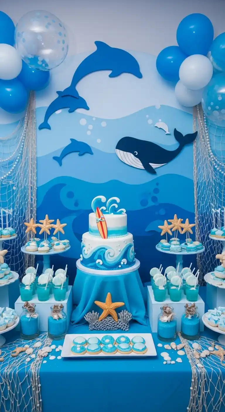 Boy Baby Shower Themes: 21 Unique Ways to Throw a Party 11 7. Ocean Blue Waves Theme