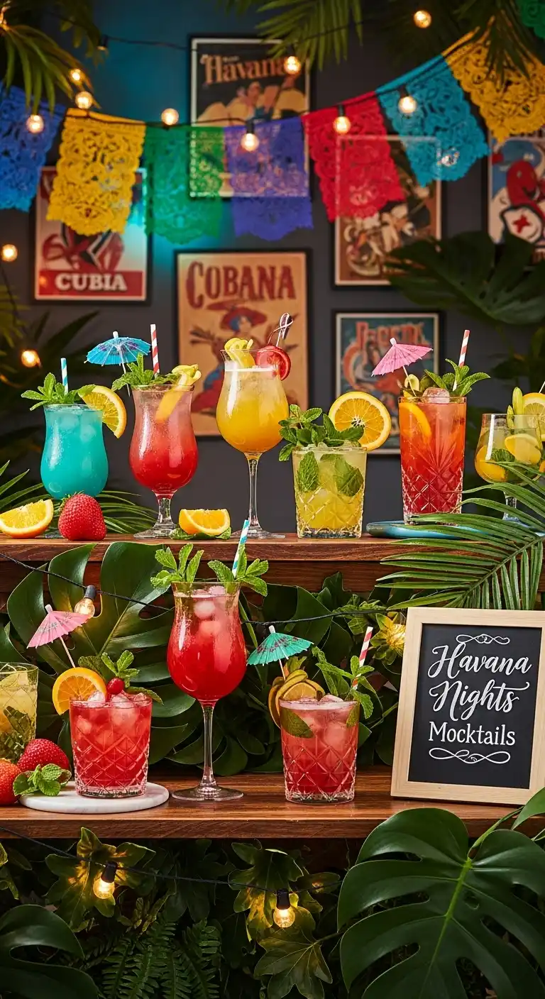 21 Inspiring Havana Nights Party Ideas You’ll Adore 12 8. DIY Cuban Rum-Free Mocktails