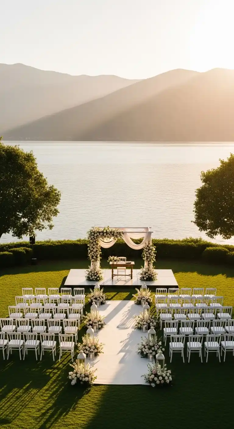 Extravagant Wedding Ideas: 25 Luxe & Stunning Inspirations 12 8. Multi-Scenic Ceremony Layouts