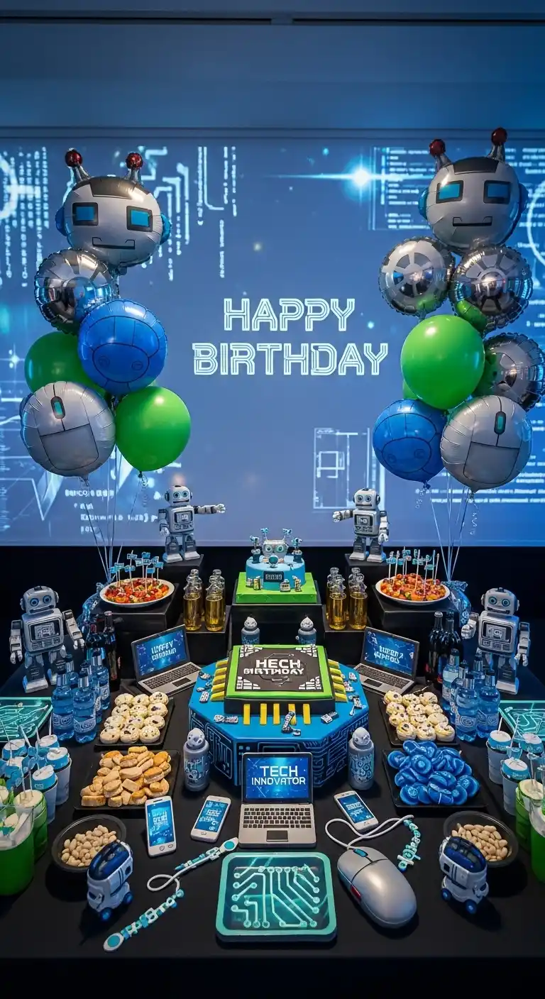 Birthday Party Themes for Men: 19 Fun Ideas 12 8. Tech Innovator Theme