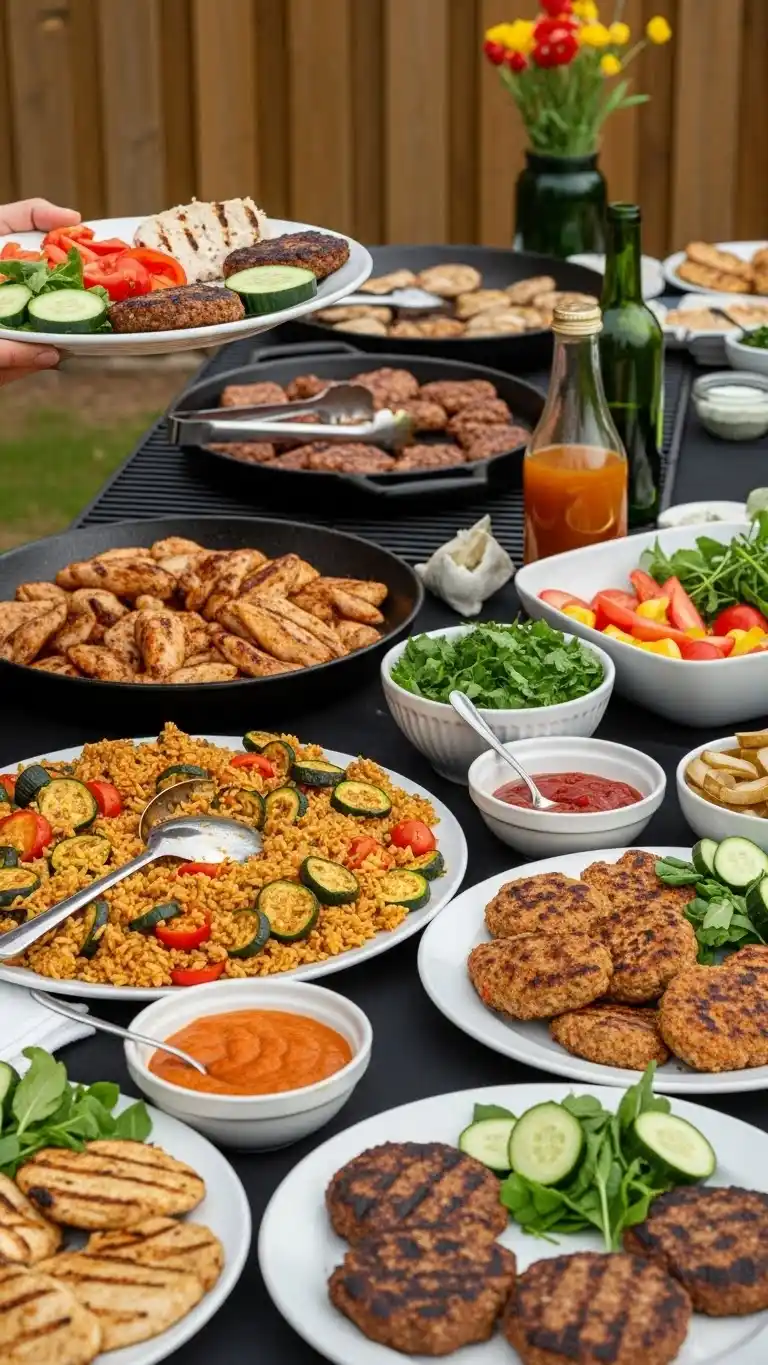 17 Fun Backyard BBQ Party Ideas for a Memorable Day 13 9. Backyard BBQ Party Ideas Highlighting a Comfort-Food Grill Station