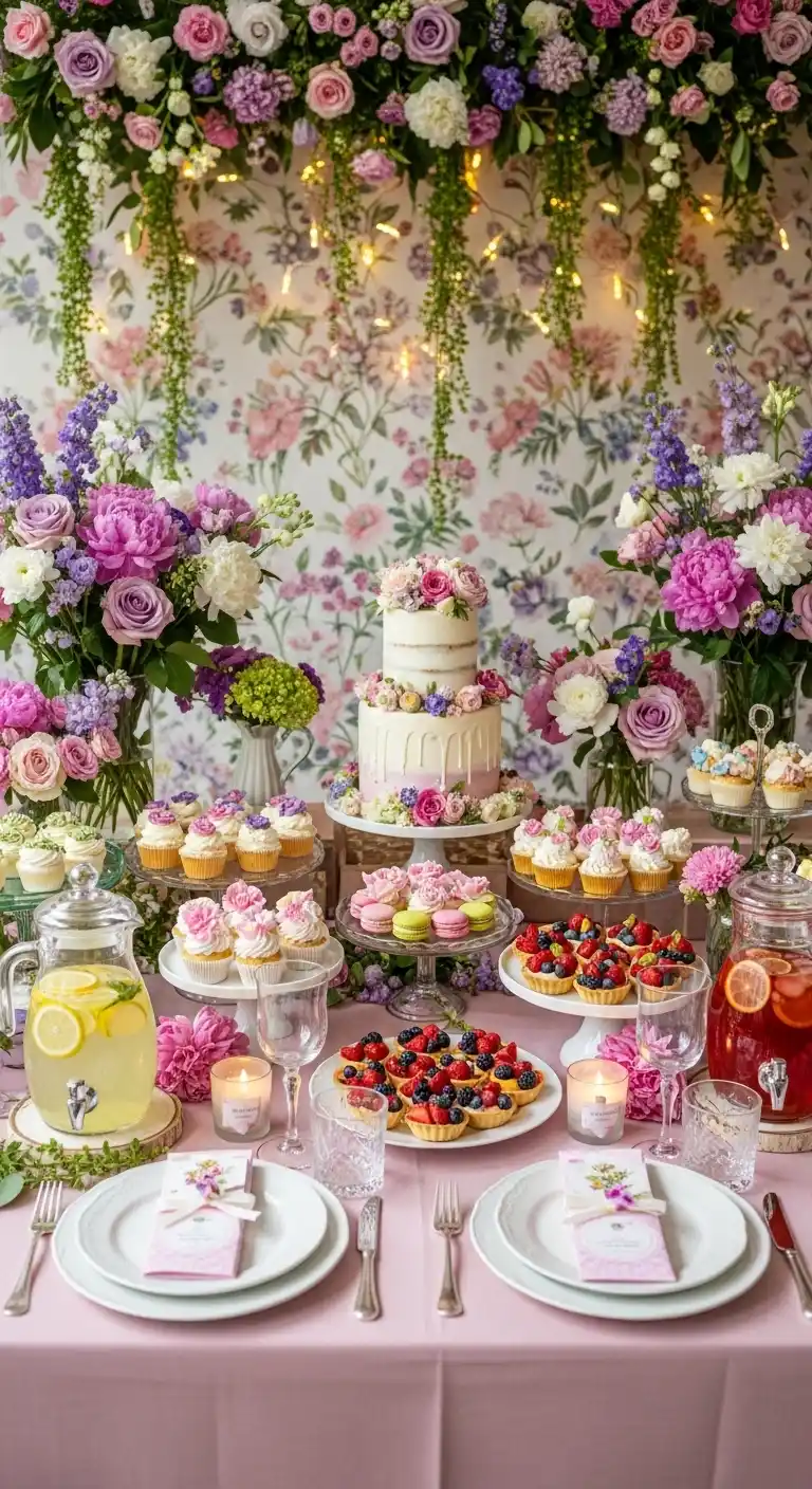 23 Unique Birthday Party Themes for Women You’ll Adore 13 9. Floral Fantasy Celebration