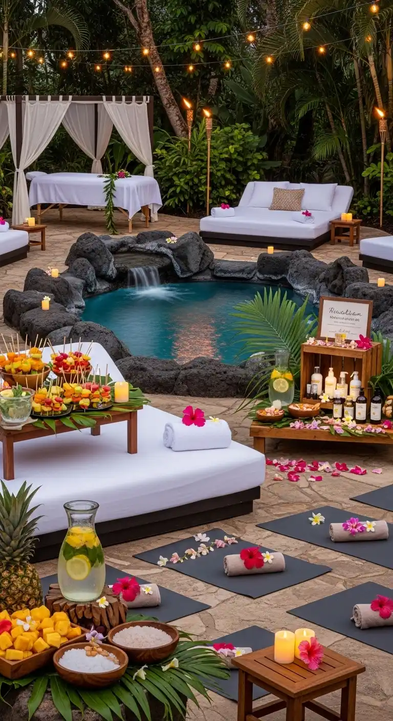 Hawaiian Birthday Party Ideas for Adults: 25 Fun Themes 13 9. Hawaiian Spa and Wellness Retreat