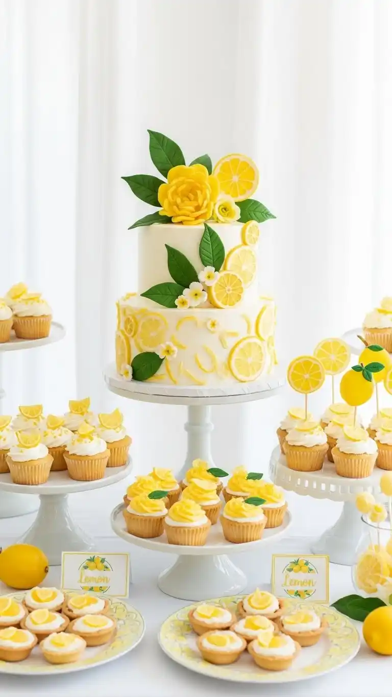 Lemon Themed Party Ideas: 23 Ways to Celebrate in Style 13 9. Lemon-Themed Cake Decorations