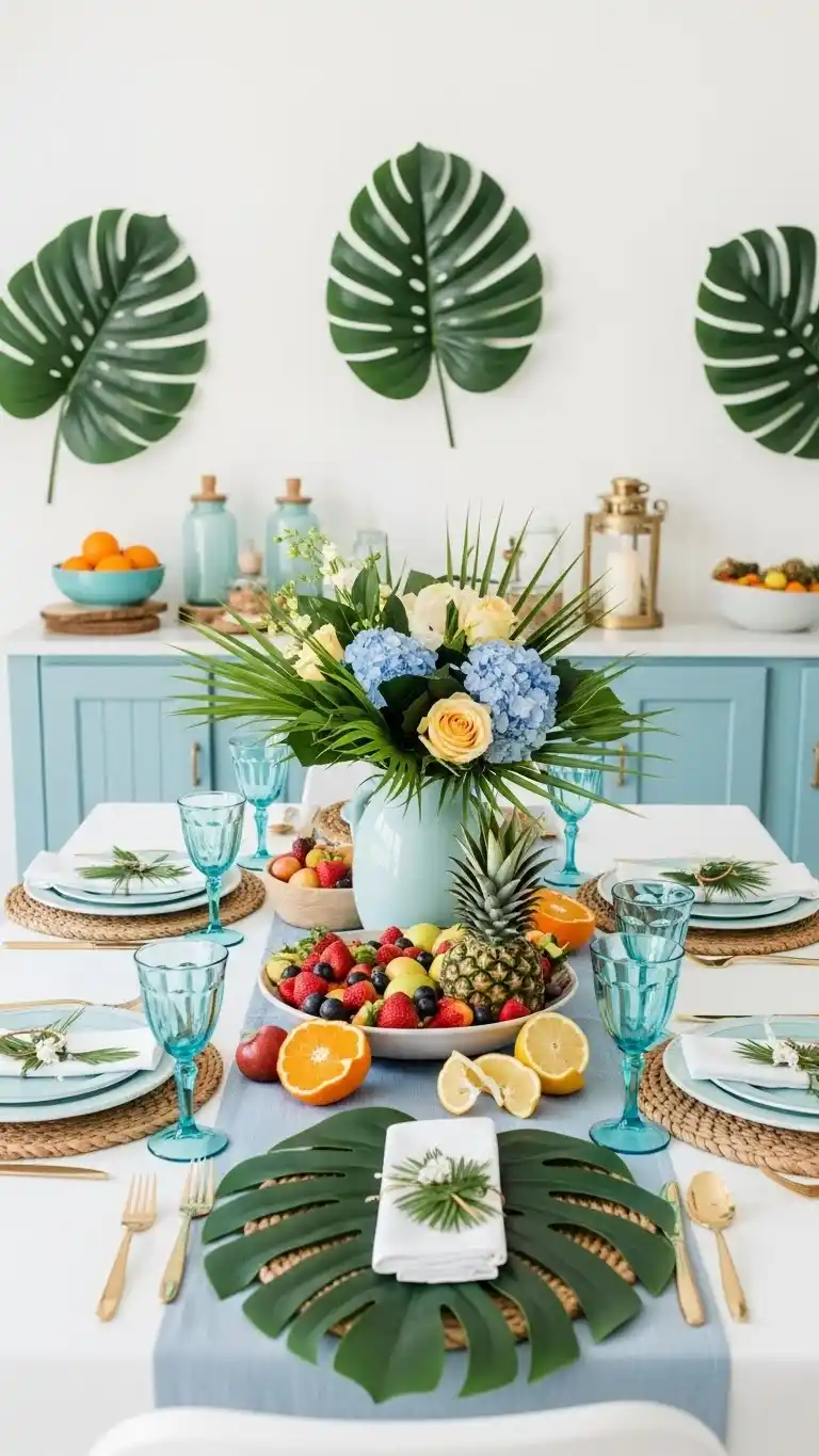 23 Dinner Party Theme Ideas That Make Every Night Special 13 9. Tropical Island Escape Dinner Party Theme