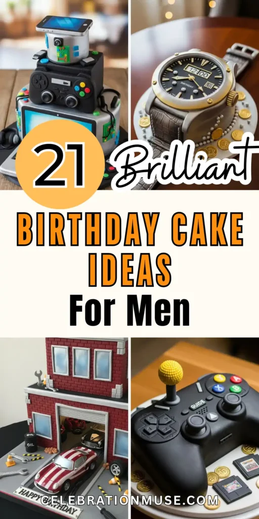 21 Easy & Cool Birthday Cake Ideas for Men 2 Birthday Cake Ideas for Men