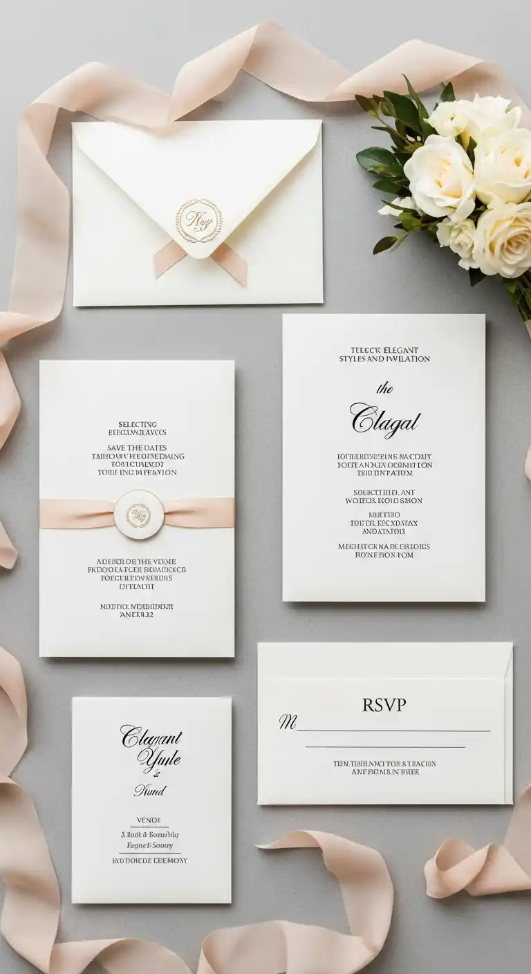 27 Stunning Traditional Wedding Invitations for Any Theme 4 Curating Elegant Styles and Themes for Classic Wedding Invitations