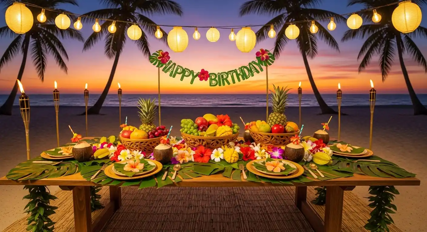 Hawaiian Birthday Party Ideas for Adults